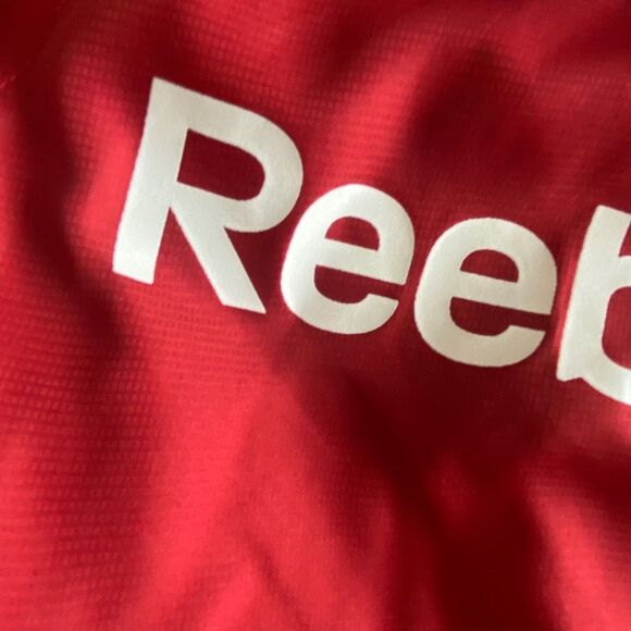 Reebok Hooded Warm Up Track Jacket Peach Multicolor Zip Up Coat Toddler Size 4T - Picture 7 of 11